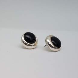 Sterling Silver Assorted Gemstone Post Earring Sz 3-7 1/2 Ring Bundle 32.2g alternative image
