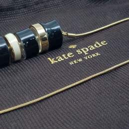 Kate Spade New York Gold Tone Acrylic Statement 29 1/2" Necklace w/Back 87.3g alternative image