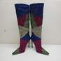Fashion Nova Khloe Embellished Knee High Boots in Multicolor Size 6 image number 3