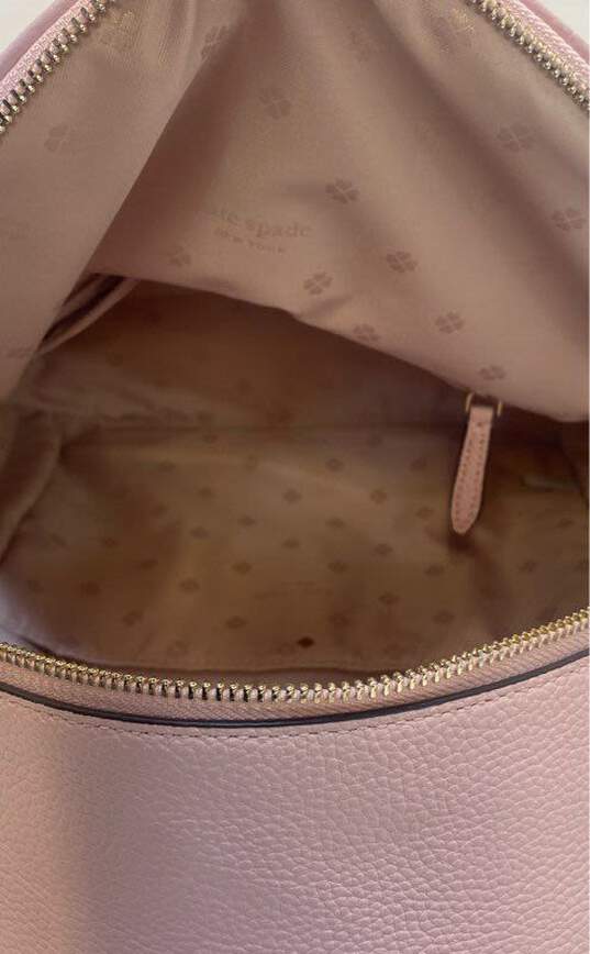 Kate Spade Pebble Leather Leila Backpack Pink image number 4