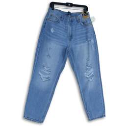 NWT Aeropostale Womens Light Blue 5-Pocket Design Boyfriend Jeans Size 12