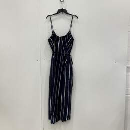 NWT Banana Republic Womens Blue White Striped Sleeveless Maxi Dress Size XL alternative image