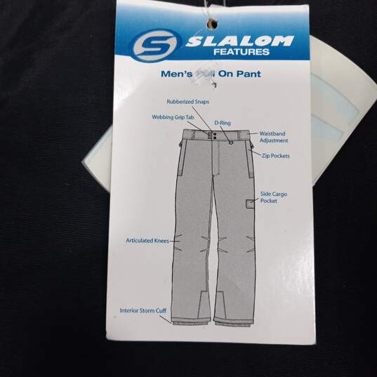 Slalom Men's Black Snow Pants Size XL W/Tags image number 3