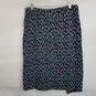 Maeve abstract print faux wrap lined pencil skirt 12 image number 1