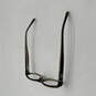 Womens Black Brown Frame Anti-Reflective Rectangle Eyeglasses w/ Case image number 2