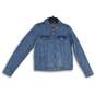Levi Strauss & Co. Womens Light Blue Denim Long Sleeve Button Front Jacket Sz M image number 1