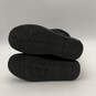Womens Black Suede Round Toe Pull On Lined Snow Boots Size 10 image number 5