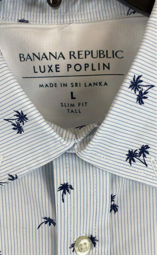 Banana Republic Mullticolor Short Sleeve - Size Large image number 3