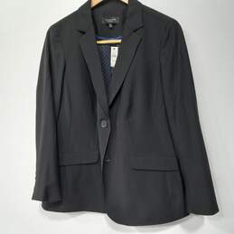 Women's Talbots Black 2-Button Blazer Size 14WP NWT
