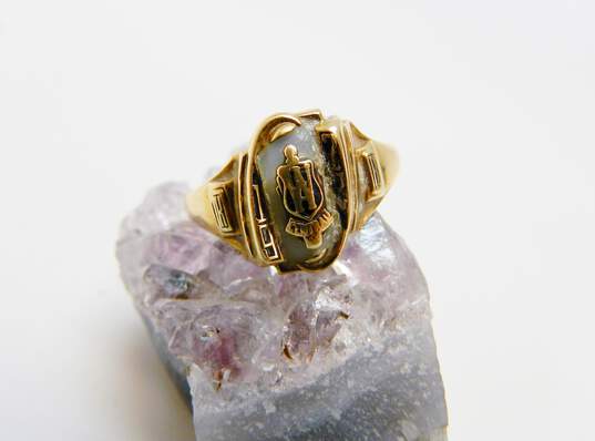 VNTG 10K Yellow Gold 1972 Class Ring 4.0g image number 1