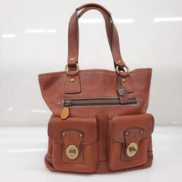 Vintage Coach Gigi Legacy Anniversary Brown Leather Tote Bag