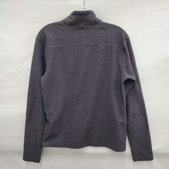 The North Face MN's Gray Fleece Half Zip Pullover Size S/P image number 2