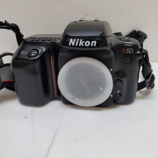 Nikon N50 Film Camera 35mm Body Only Black image number 1