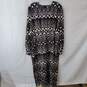 Zara Cut Out Sides Printed Pattern Maxi Dress Size XXL image number 1