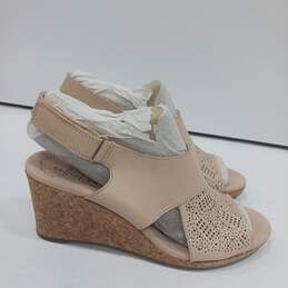 Clarks Lafley Joy Women's Blush Rose Leather Shoes Size 8 alternative image