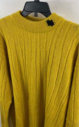 NWT Ader Error Womens Yellow Long Sleeve Oversized Pullover Sweater Size A3 alternative image
