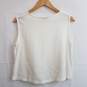 Eileen Fisher ivory white cropped tank top 100% rayon M image number 3