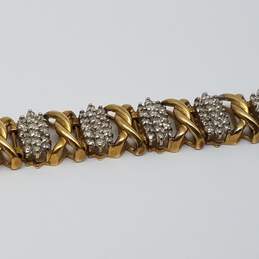 STW 14k Gold Melee Diamond Twist Bracelet 15.8g alternative image
