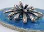 Zina 925 Sterling Silver Three-Dimensional Firework Brooch Pin 30.6g image number 1