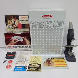 Vintage Skilcraft 1969 Microscope Science Lab Kit W/ Metal Casee