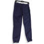 NWT Womens Blue Flat Front Pockets Regular Fit Button Jogger Pants Size 2 image number 2