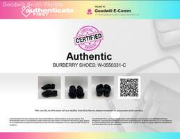 Authentic Burberry Womens Black Strap Style Slingback Sandals Size EUR 36.5 alternative image