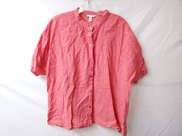 Eileen Fisher | Women's Coral Button-Up | Size L