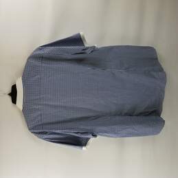 Michael Kors Men Blue Plaid Button Up XXL NWT alternative image