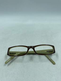 DKNY Brown Rectangle Eyeglasses