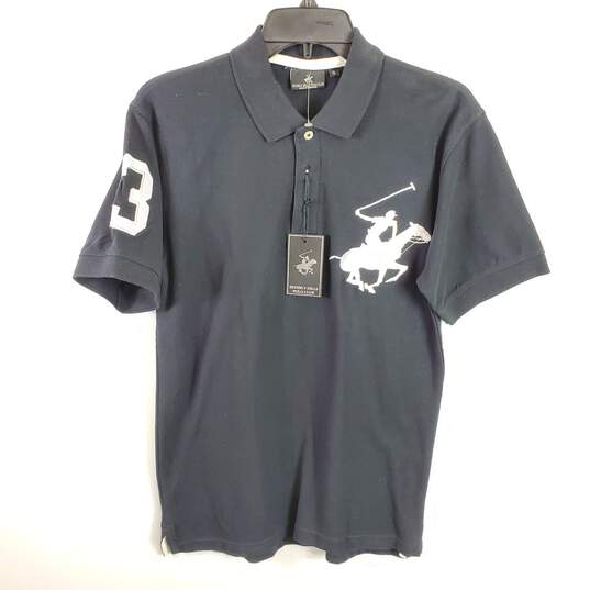 Beverly Hills Polo Club Men Black Polo Shirt S NWT image number 1