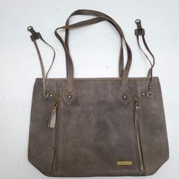 Montana West Brown Leather Shoulder Bag