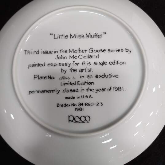 Trio of Reco Mother Goose Collectors Plates image number 7