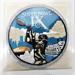 Official NFL Patch Super Bowl IX Steelers /Vikings 1975 alternative image