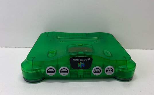 Nintendo N64 Console w/ Accessories- Jungle Green image number 5