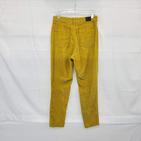 BDG Yellow Corduroy High Rise Mom Pant WM Size 28 image number 2
