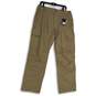 NWT LAPG Mens Khaki Flat Front Urban Ops Tactical Cargo Pants Size 36W/32L image number 1