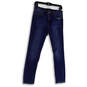 Womens Blue Denim Medium Wash Pockets Regular Fit Skinny Leg Jeans Size 8 image number 1