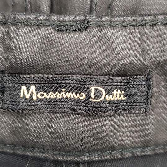 Massimo Dutti Women Black Skinny Pants Sz 4 NWT image number 1