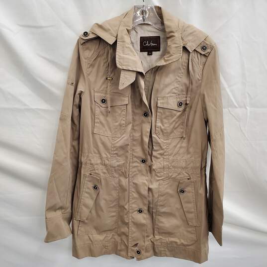 Cole Haan Khaki Tan Military Style Women's Coat Size 8 image number 1