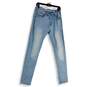 Mens Blue Stretch Light Wash Pockets Denim Straight Leg Jeans Size 31X32 image number 1