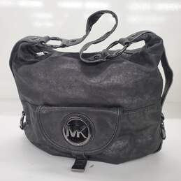 Michael Kors Black Leather Hobo Hand Bag