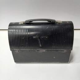 Vintage Thermos Black Metal Lunchbox alternative image