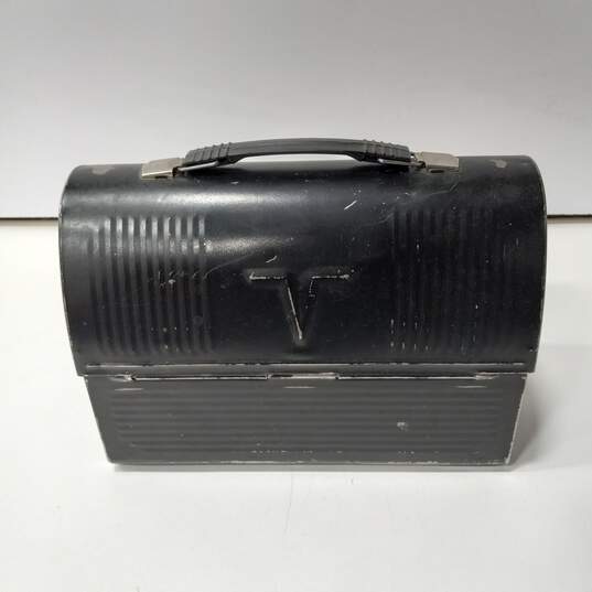 Vintage Thermos Black Metal Lunchbox image number 2