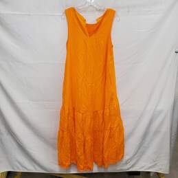 NWT Anthropologie  Maeve WM's Marlene Tiered Sunset Yellow Maxi Dress Size S alternative image