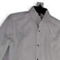 NWT Mens White Long Sleeve Slim Fit Collared Button-Up Shirt 14.5 32/33 image number 3