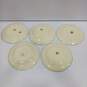 Bundle of 5 Paden City Pottery Coin Gold Tone Plates image number 3