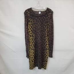 J. Crew Brown Mohair & Wool Blend Bodycon Pullover Sweater Dress WM Size S