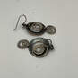 Designer Silpada 925 Sterling Silver Round Spiral Hammered Drop Earrings image number 2