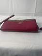 Certified Authentic Coach Wine Color Wristlet image number 3