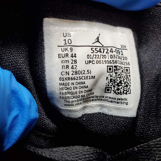 Nike Air Jordan 1 Mid Triple Black Basketball Shoes (554724-091) Men’s image number 5